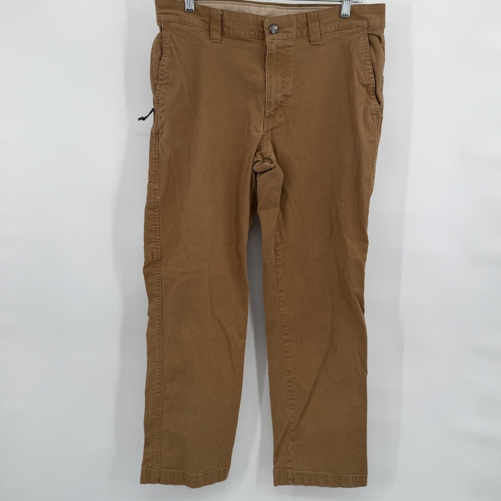 Columbia Mens Regular Fit Utility Pants 34x28.5 Tan Brown - Picture 2 of 8